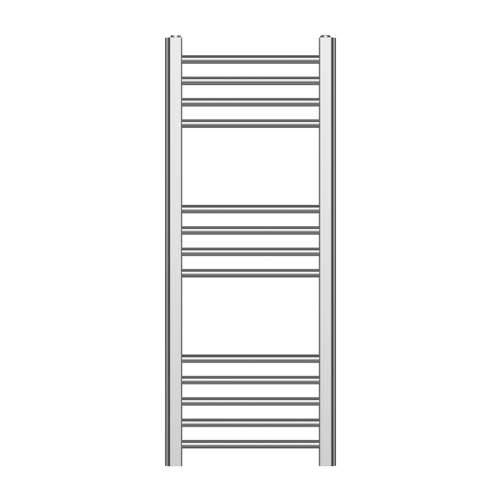 iBathUK Zypher Curved Heated Towel Rail Bathroom Radiator - Chrome
