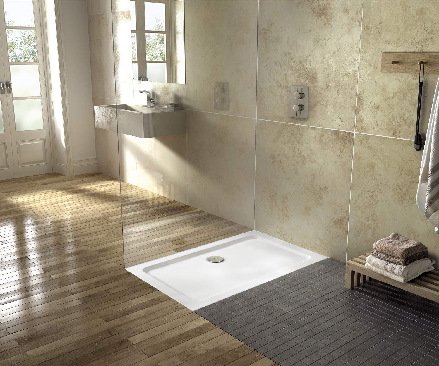 Rectangular Shower Tray 1800x900mm White