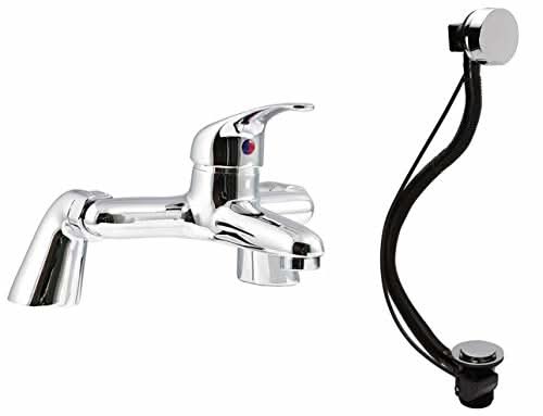 Perth Bath Filler Shower Mixer & Bath Pop-up Waste Plug Set