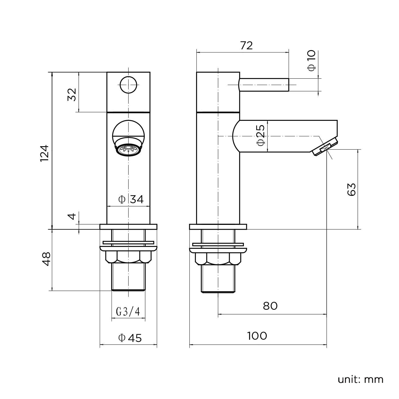 iBathUK Xylen Pair of Hot & Cold Bath Filler Taps, Traditional Chrome Bathroom Basin Faucets with Crosshead Handles, Basin with Mixer Tap