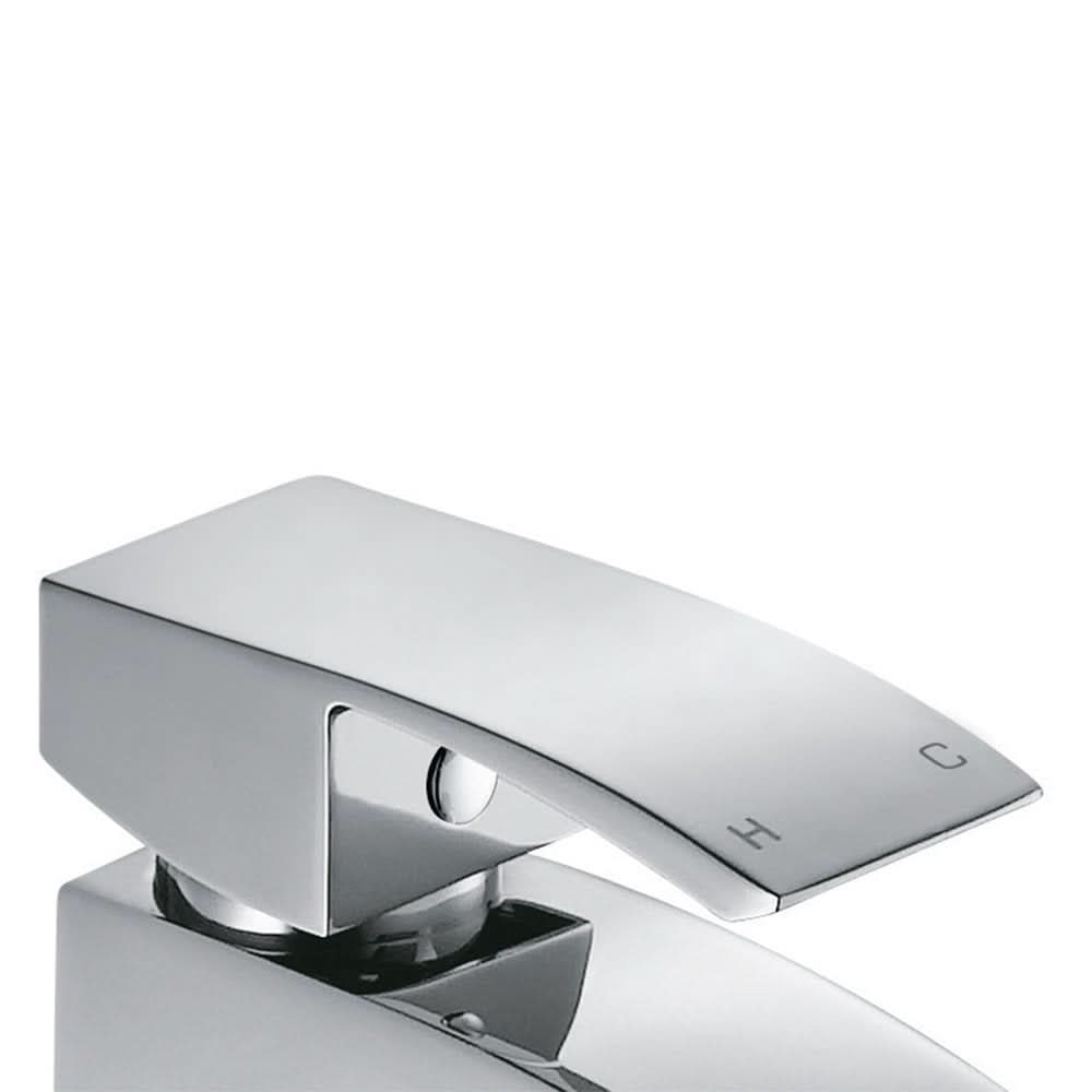 iBathUK Zylar Tall Counter Top Basin Mixer Tap Bathroom Sink Chrome Faucet, Elegant Basin Mixer for Modern Vessel Basins