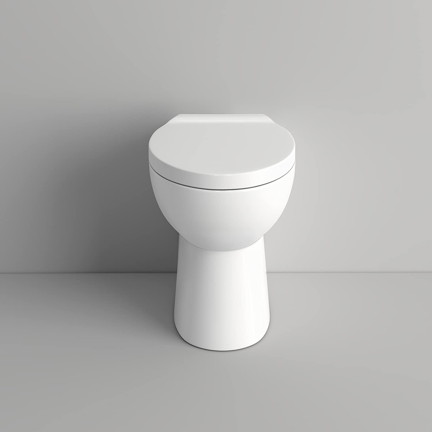 Basics Back To Wall Toilet With Soft Close Seat - Gloss White