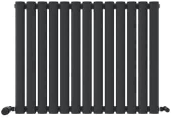 The iBathUK Strata Vertical Radiator is a designer, anthracite single oval panel radiator that adds style and efficient heating to your home.
