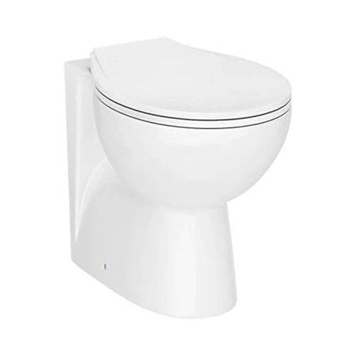 Bathroom Toilet BTW Soft Close Seat Concealed Cistern Modern White Ceramic WC