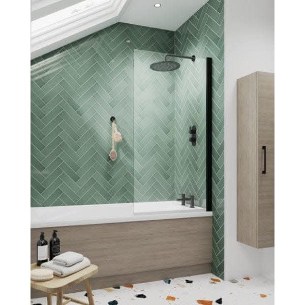 Nuie 1700mm Straight Shower Bath Front Panel With Plinth