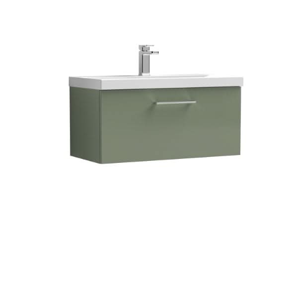Nuie Arno 1 Drawer Wall Hung Vanity Unit With Basin-3 800mm Wide