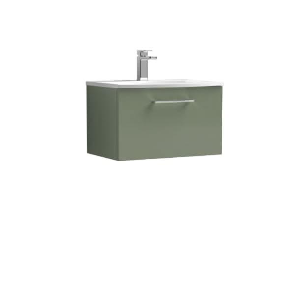 Nuie Arno 1 Drawer Wall Hung Vanity Unit With Basin-4 600mm Wide