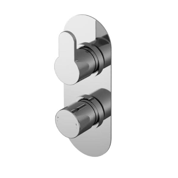 Nuie Arvan Dual Handle Thermostatic Concealed Shower Valve