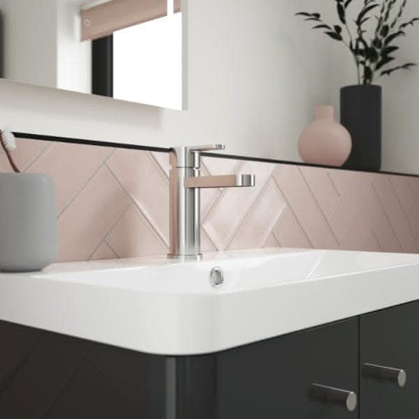 Nuie Arvan Mono Basin Mixer Tap with Push Button Waste