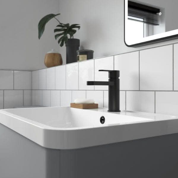 Nuie Arvan Mono Basin Mixer Tap with Push Button Waste