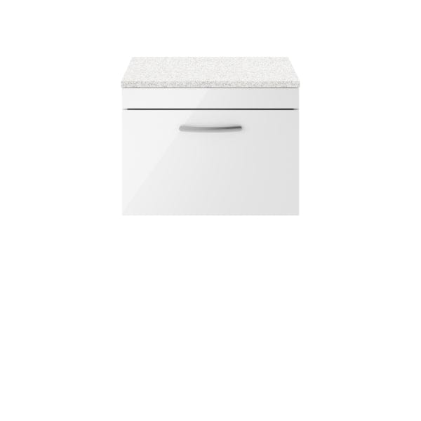 Nuie Athena 1 Drawer Wall Hung Vanity Unit 600mm Wide