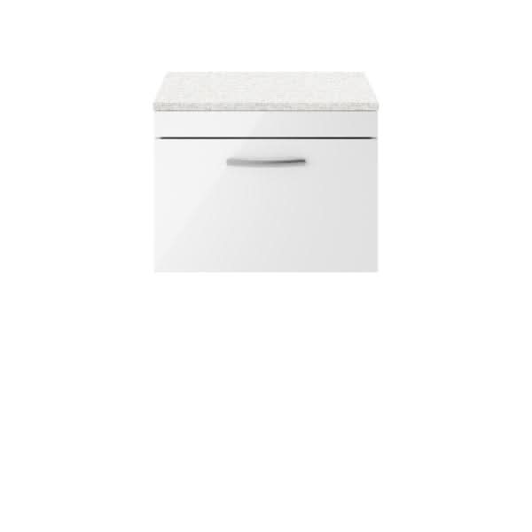 Nuie Athena 1 Drawer Wall Hung Vanity Unit 600mm Wide