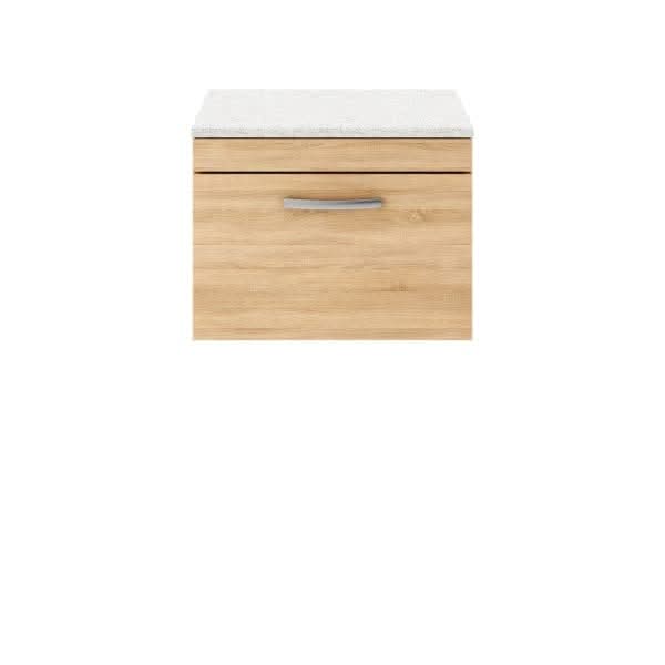 Nuie Athena 1 Drawer Wall Hung Vanity Unit 600mm Wide