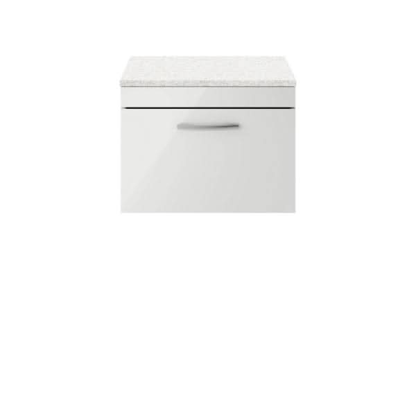 Nuie Athena 1 Drawer Wall Hung Vanity Unit 600mm Wide