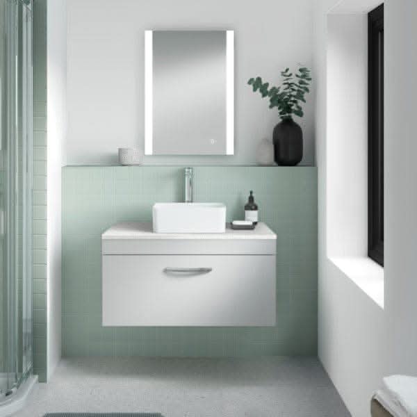 Nuie Athena 1 Drawer Wall Hung Vanity Unit 800mm Wide