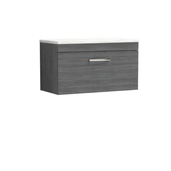 Nuie Athena 1 Drawer Wall Hung Vanity Unit 800mm Wide