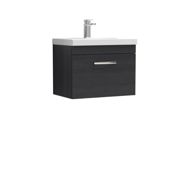 Nuie Athena 1 Drawer Wall Hung Vanity Unit With Basin-3 600mm Wide
