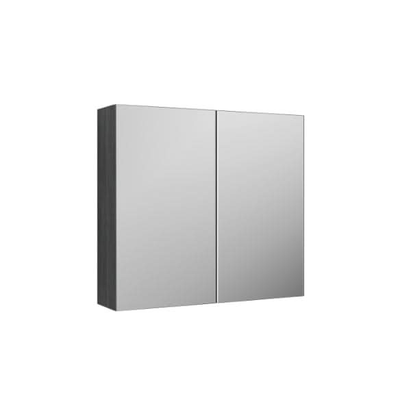 Nuie Athena 2 Door Non Illuminated Mirrored Cabinet (50/50) 800mm Wide