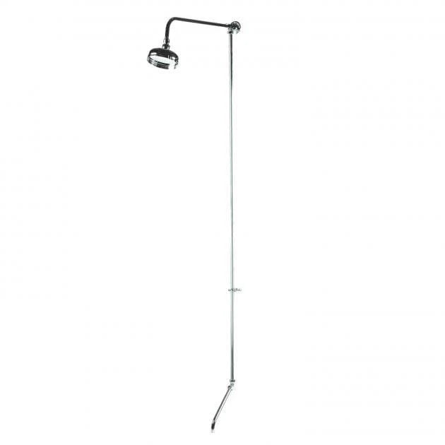 Omega Rigid Riser Kit Shower Kit - Chrome