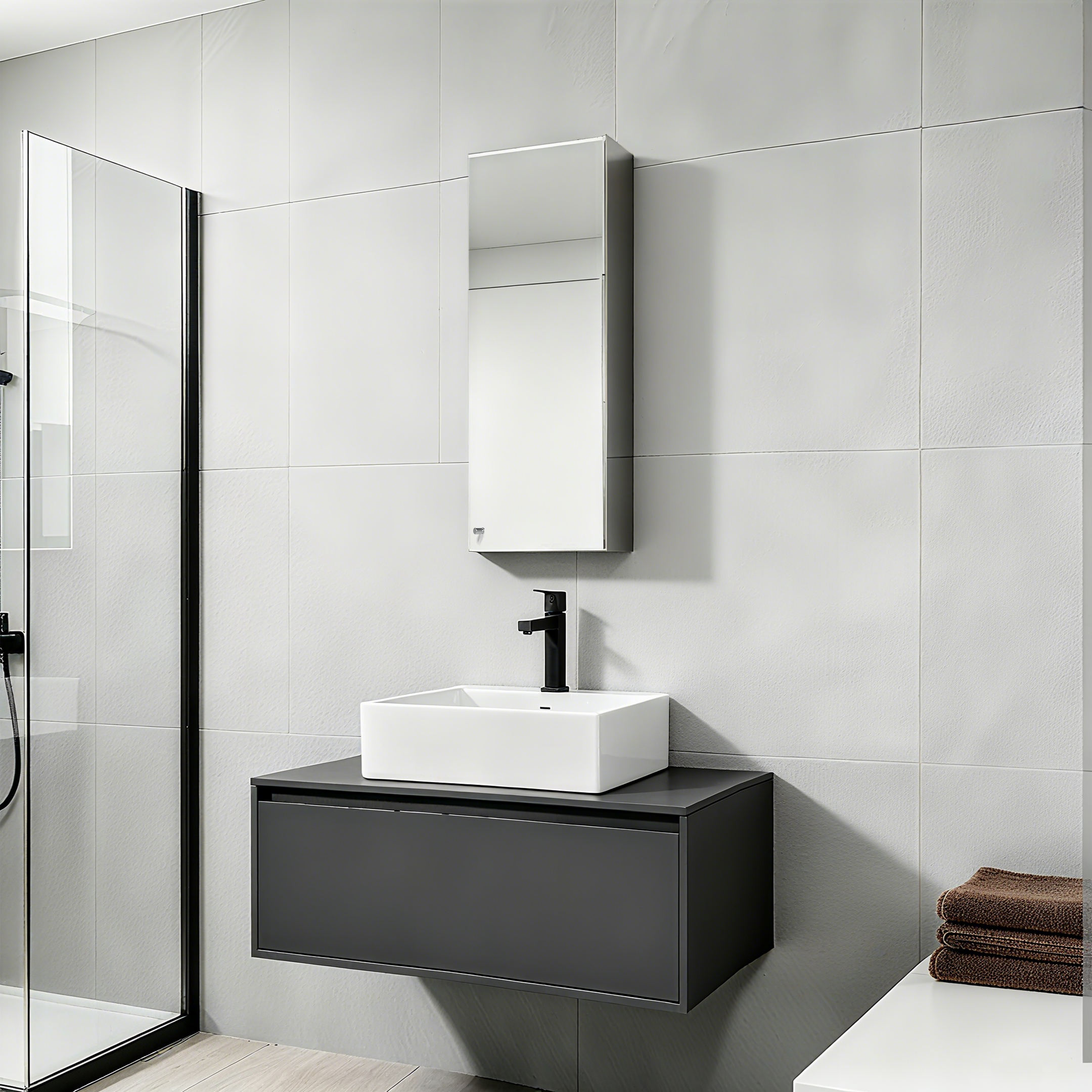 Revo Non Illuminated Mirror Cabinet