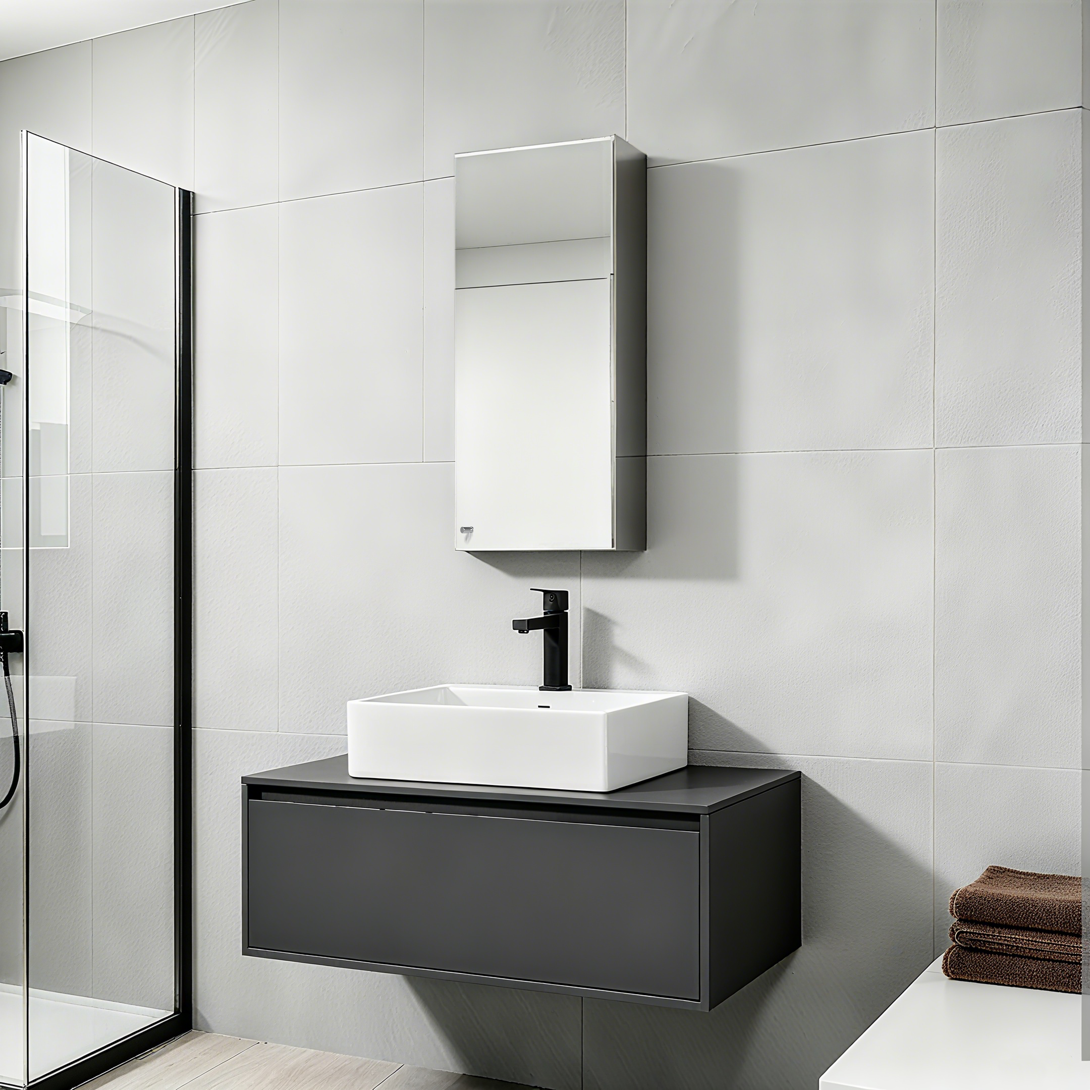 Revo Non Illuminated Mirror Cabinet