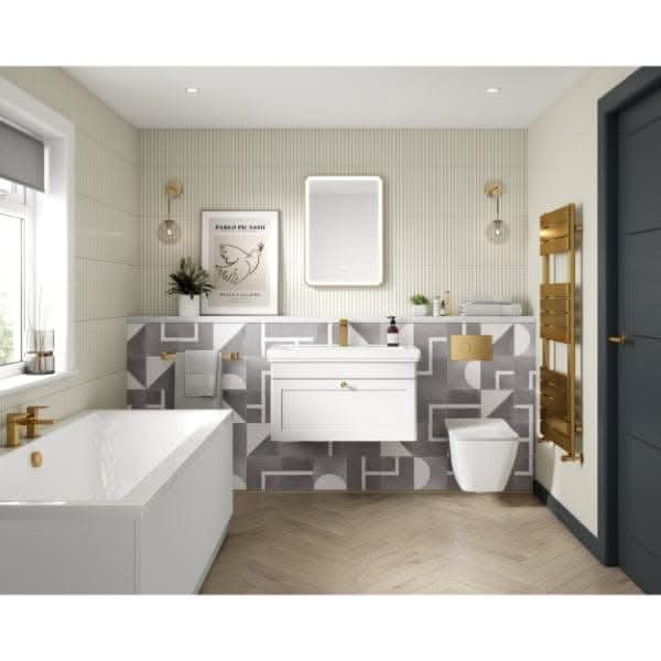 Nuie Classique 1 Drawer Wall Hung Vanity Unit With Basin