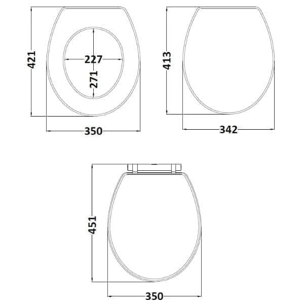 Nuie Classique Soft Close Toilet Seat