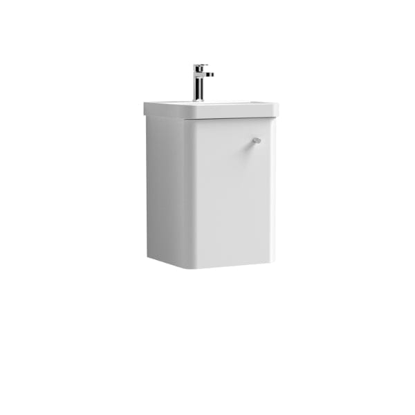 Nuie Core 1 Door Wall Hung Vanity Unit With Thin Edge Basin