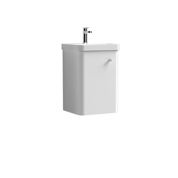 Nuie Core 1 Door Wall Hung Vanity Unit With Thin Edge Basin