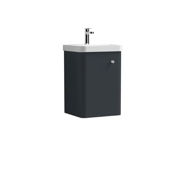 Nuie Core 1 Door Wall Hung Vanity Unit With Thin Edge Basin