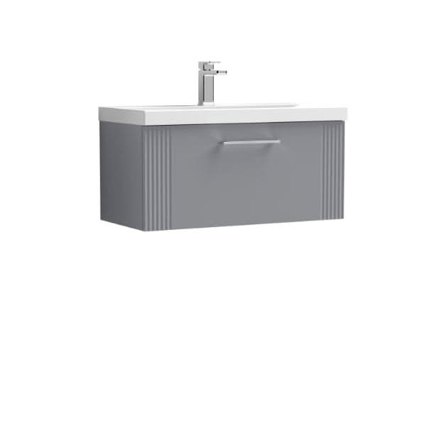 Nuie Deco 1 Drawer Wall Hung Vanity Unit With Basin-4 800mm Wide