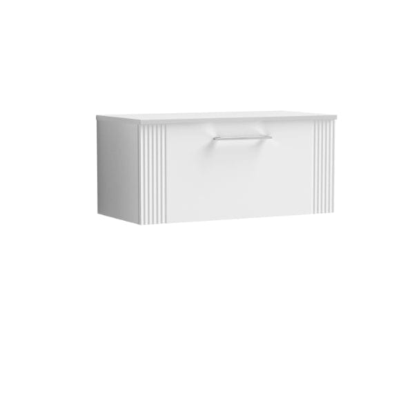 Nuie Deco 1 Drawer Wall Hung Vanity Unit With Worktop 800mm Wide