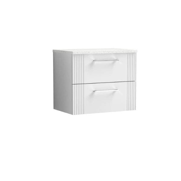 Nuie Deco 2 Drawer Wall Hung Vanity Unit 600mm Wide