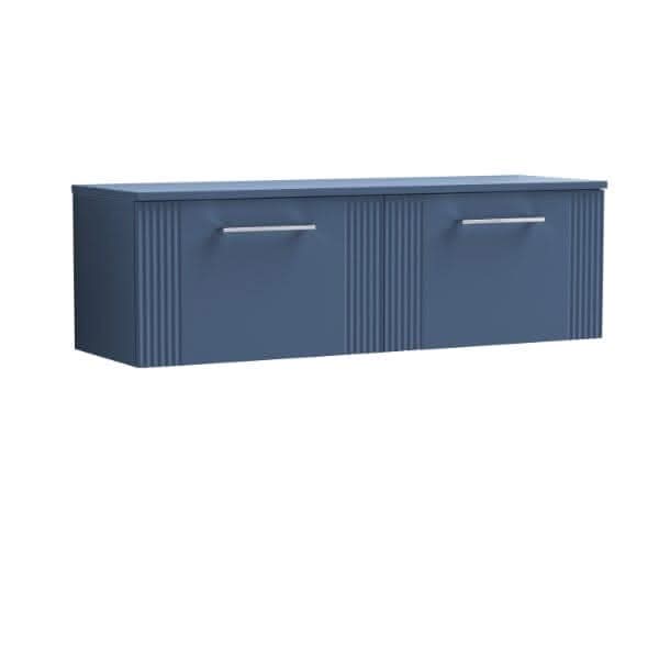Nuie Deco 2 Drawer Wall Hung Vanity Unit With Worktop 1200mm Wide