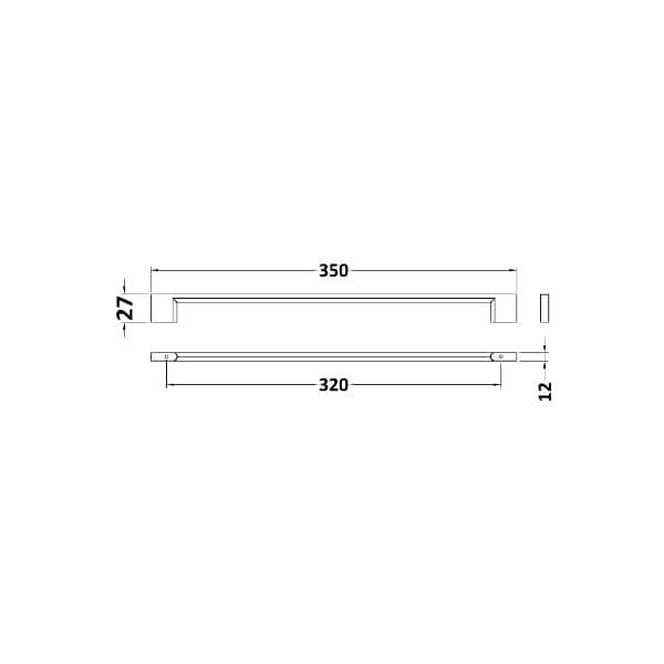 Nuie Furniture Handle - Chrome