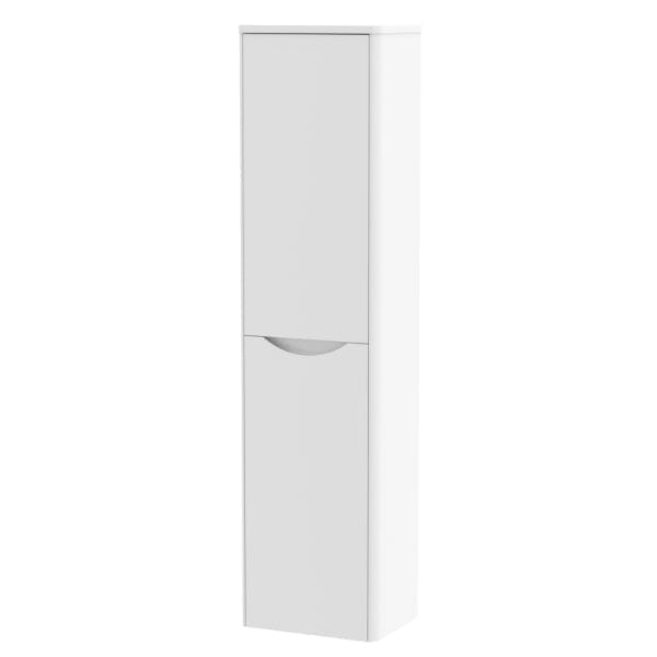 Nuie Lunar 2 Door Wall Hung Tall Storage Unit 356mm Wide