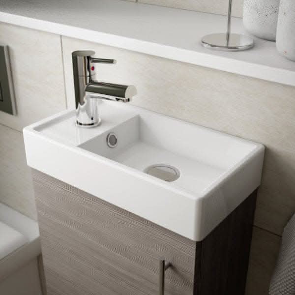Nuie Vault 1 Door Wall Hung Vanity Unit With Basin 400mm Wide