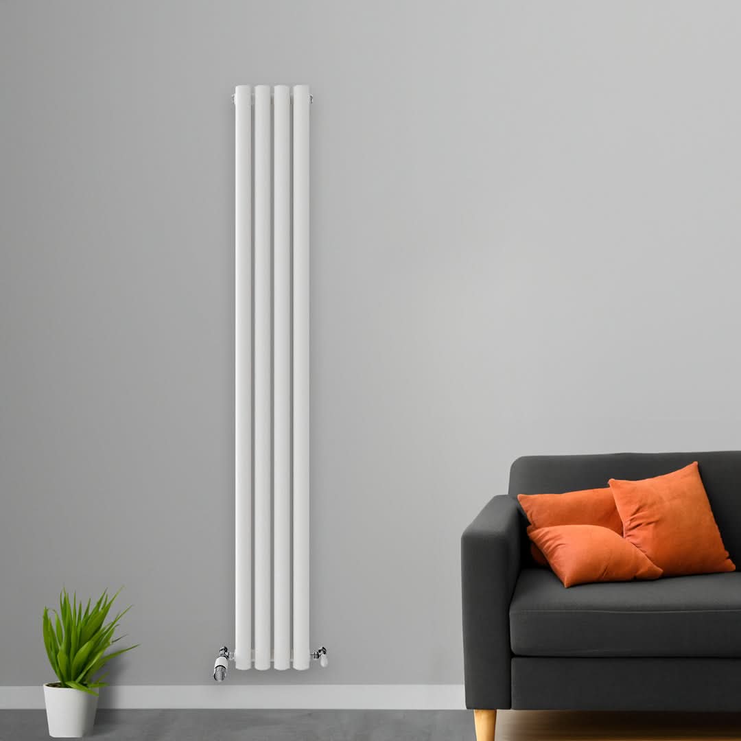 Princia Vertical Double Oval Panel Radiator