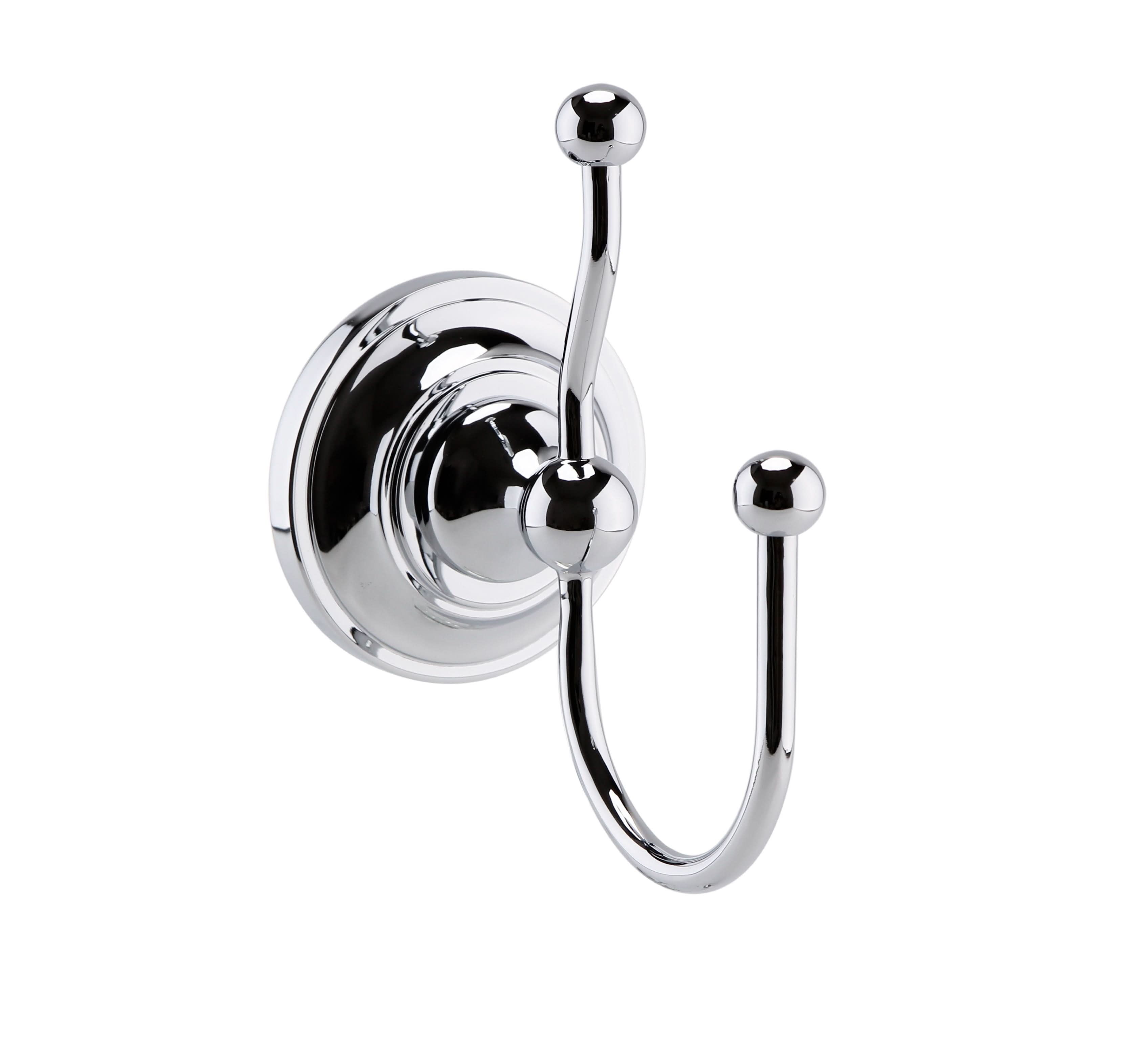 Nuie Traditional Double Robe Hook - Chrome