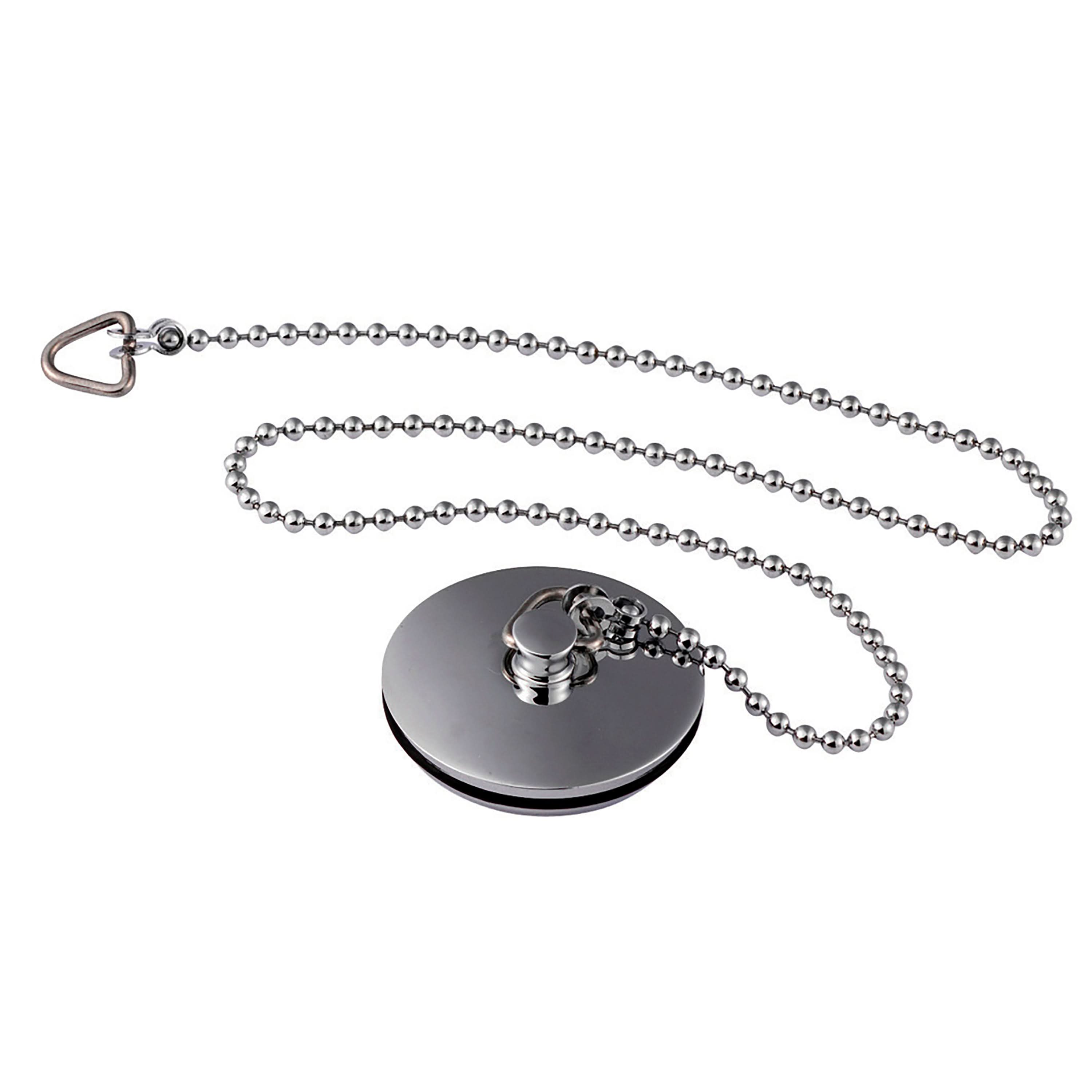 Nuie Luxury Bath Plug With Ball Chain - Chrome