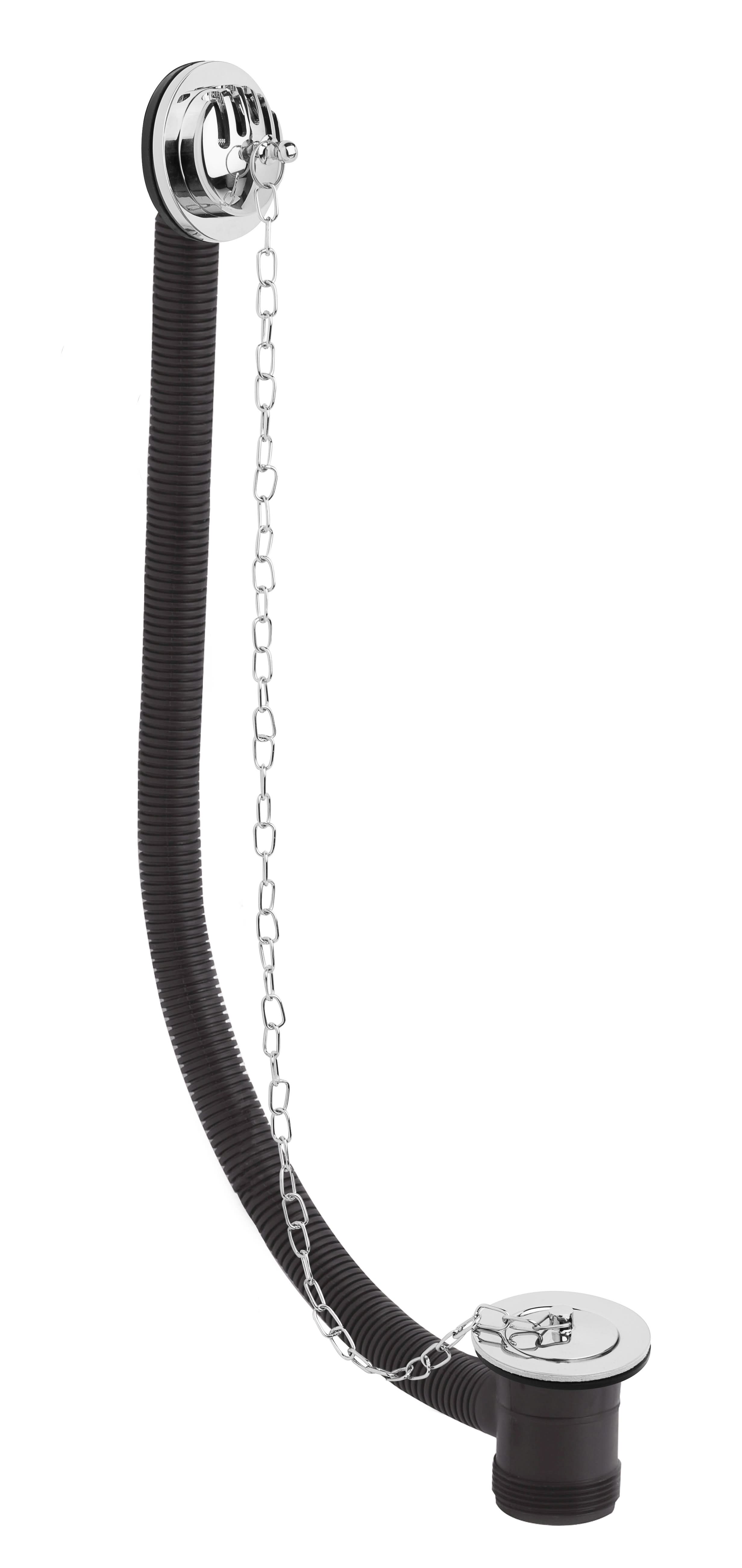 Nuie Classic Concealed Bath Waste & Overflow- Chrome