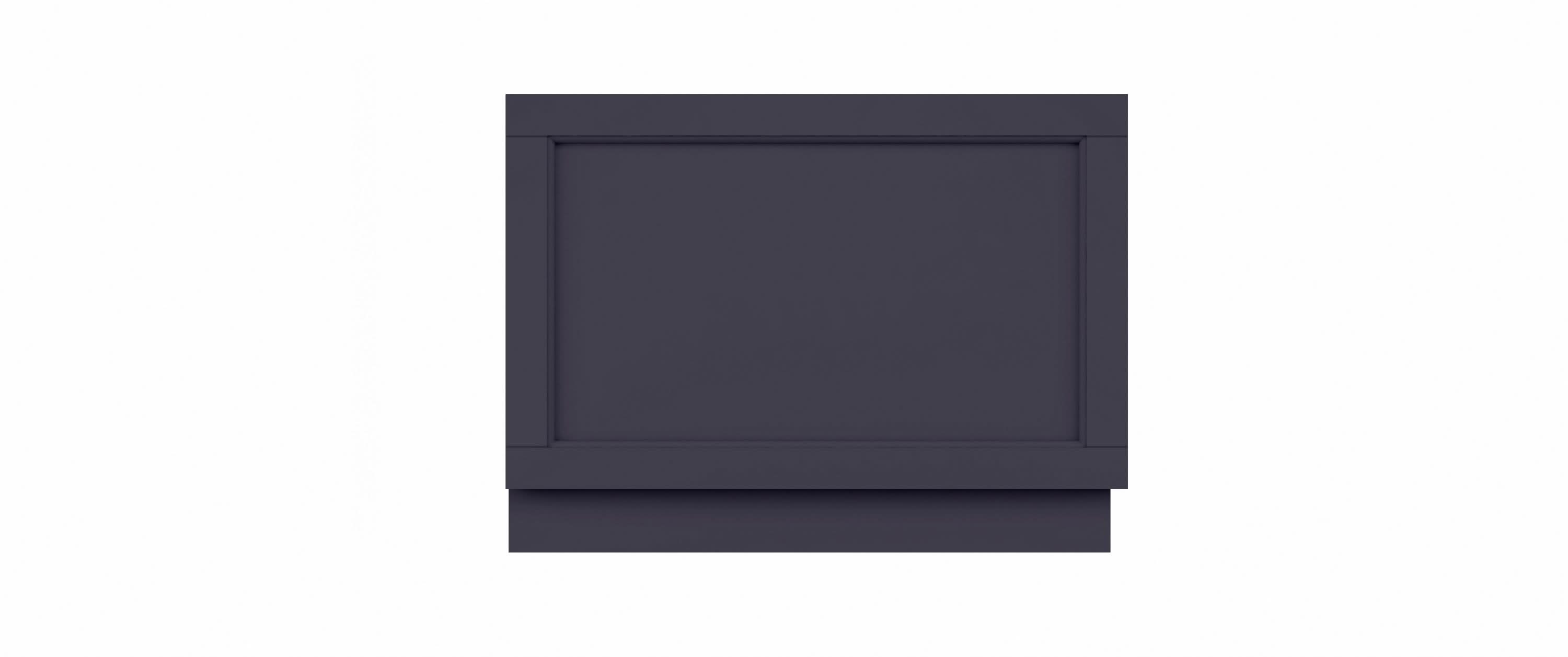 Old London Straight End Bath Panel, Modern Bath Panel for Classic Straight Baths, Durable Bathroom Furniture Accessory in Smooth Woodgrain Twilight Blue Finish, 800mm