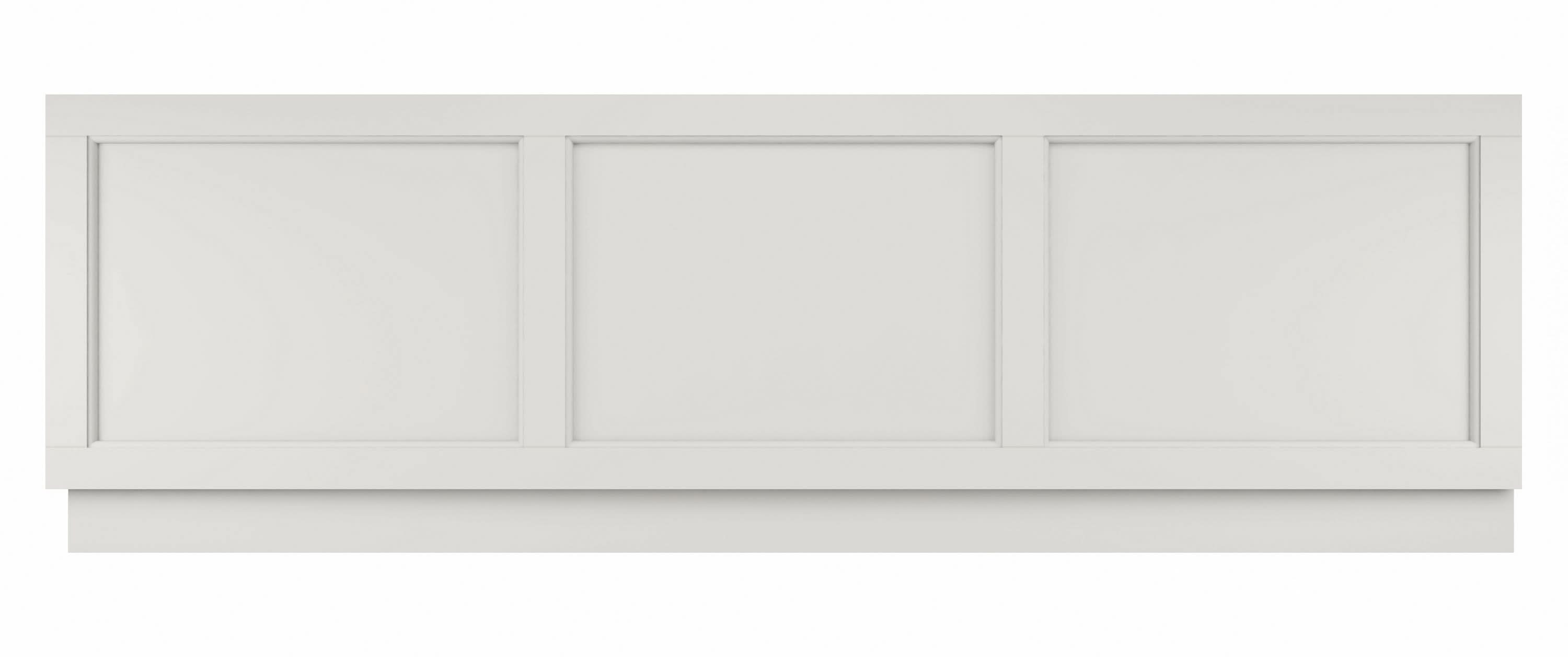 Old London Straight Front Bath Panel, Modern Bath Panel for Classic Straight Baths, Durable Bathroom Furniture Accessory in Smooth Woodgrain Timeless Sand Finish, 1700mm