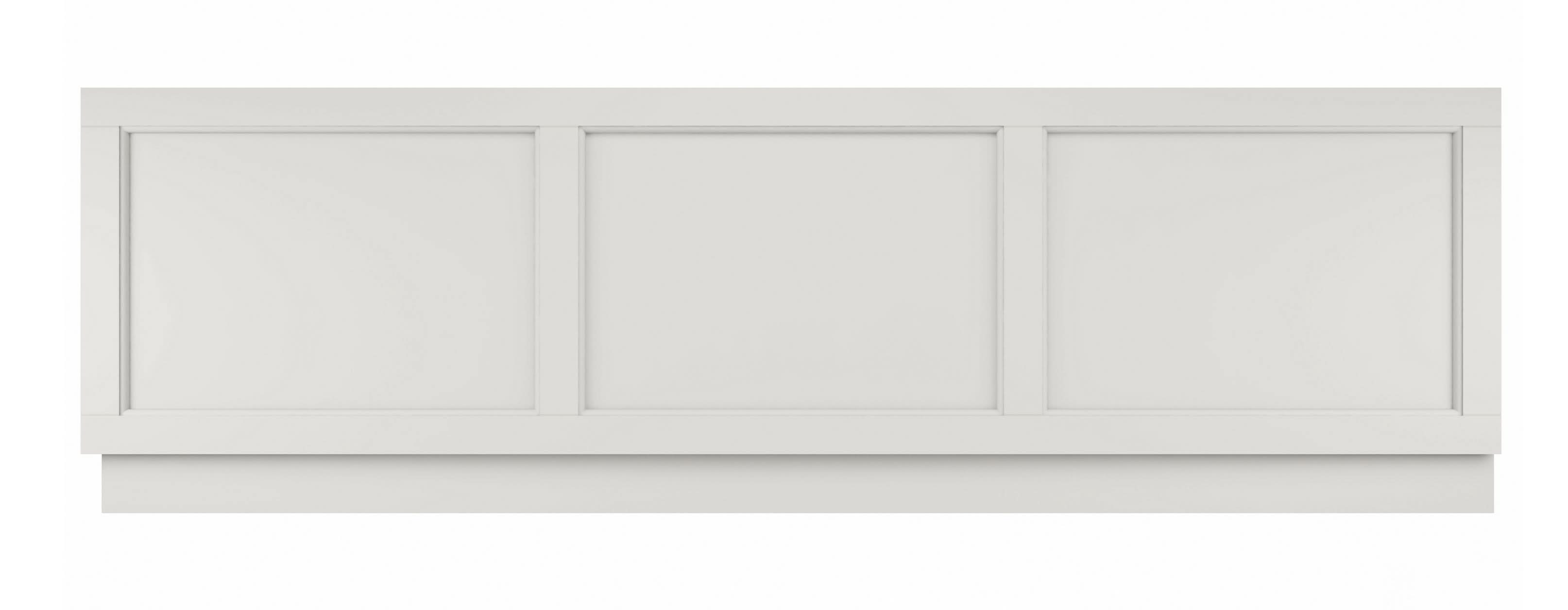 Old London Straight Front Bath Panel, Modern Bath Panel for Classic Straight Baths, Durable Bathroom Furniture Accessory in Smooth Woodgrain Timeless Sand Finish, 1800mm