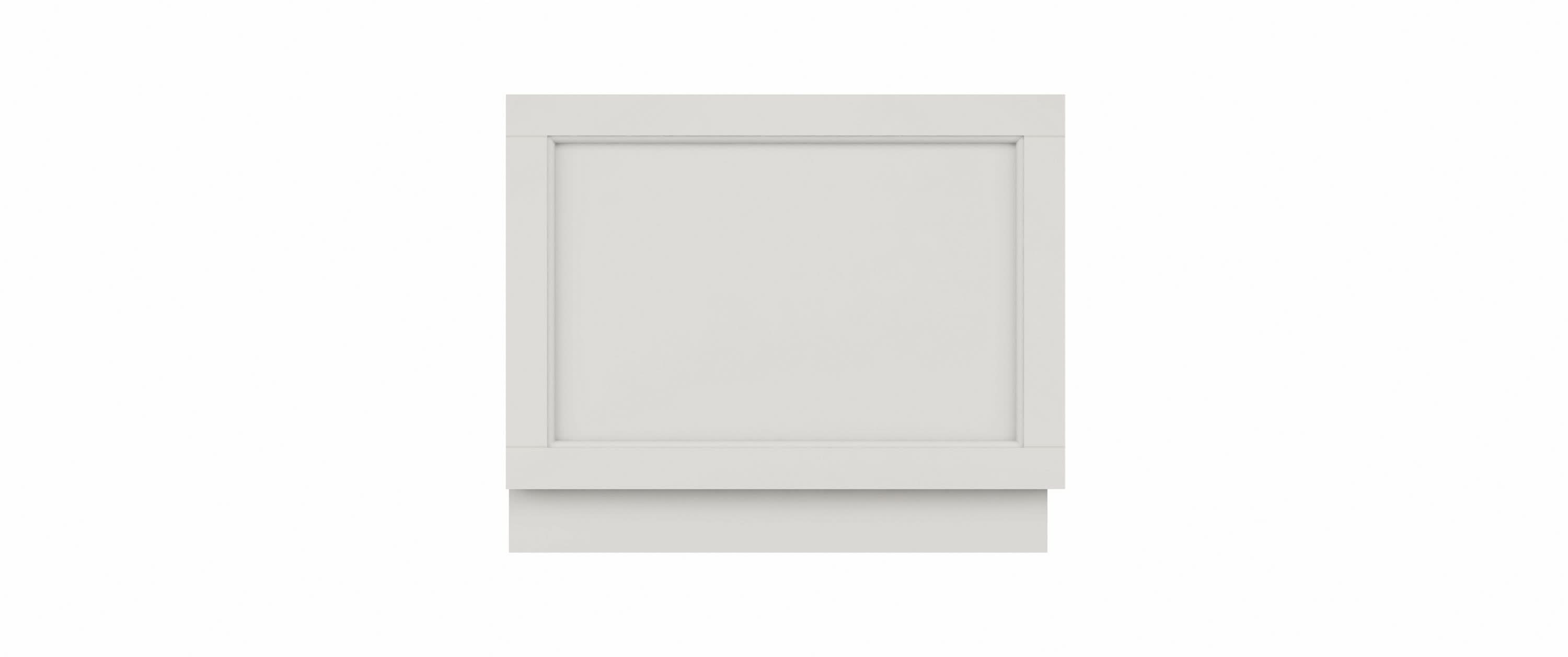 Old London Straight End Bath Panel, Modern Bath Panel for Classic Straight Baths, Durable Bathroom Furniture Accessory in Smooth Woodgrain Timeless Sand Finish, 700mm