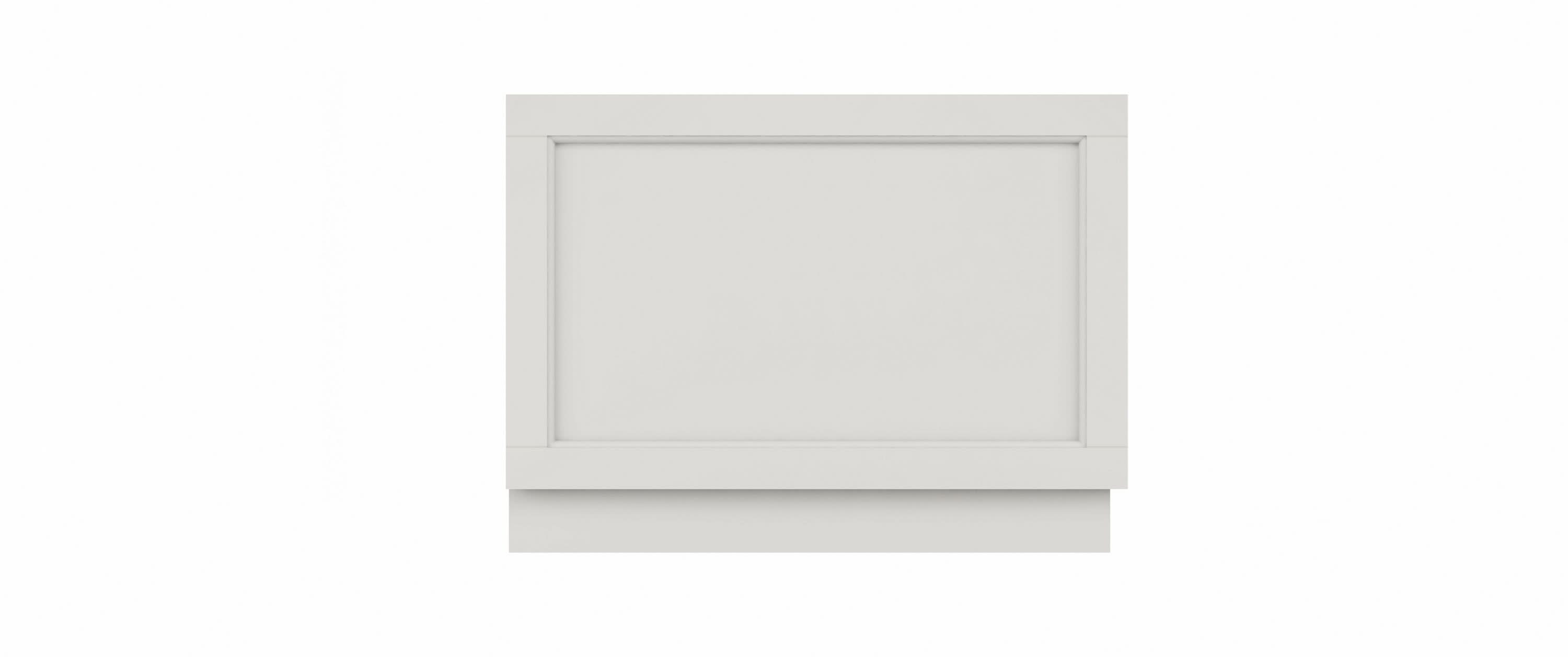 Old London Straight End Bath Panel, Modern Bath Panel for Classic Straight Baths, Durable Bathroom Furniture Accessory in Smooth Woodgrain Timeless Sand Finish, 800mm