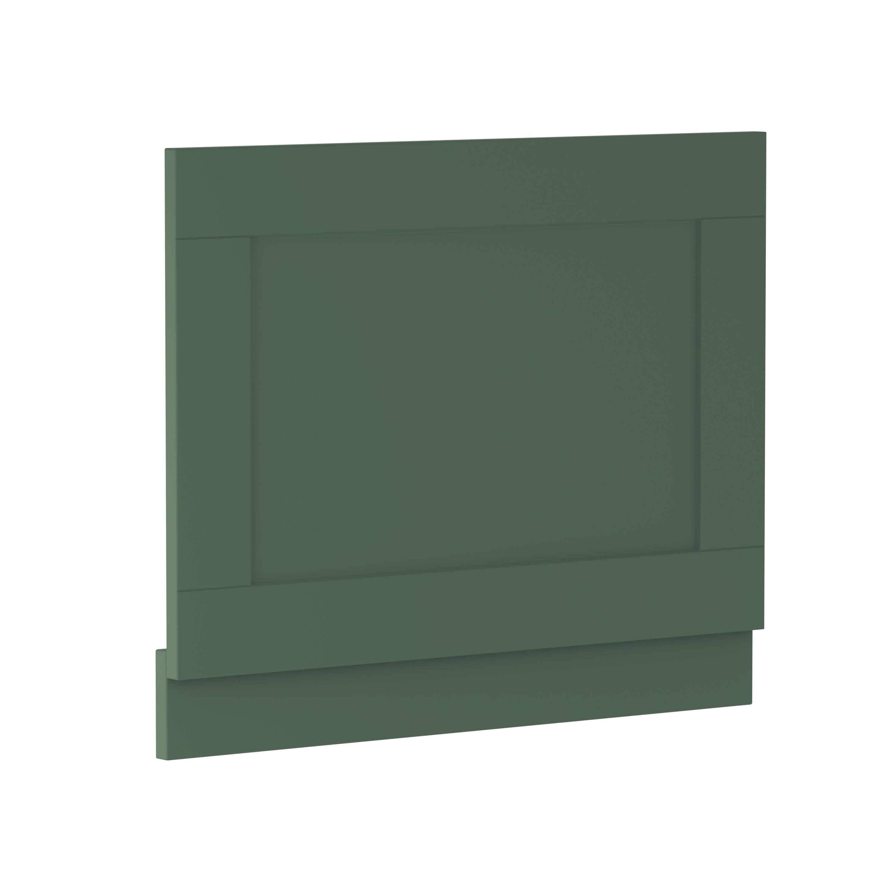 Old London Straight End Bath Panel, Modern Bath Panel for Classic Straight Baths, Durable Bathroom Furniture Accessory in Smooth Woodgrain Hunter Green Finish, 700mm