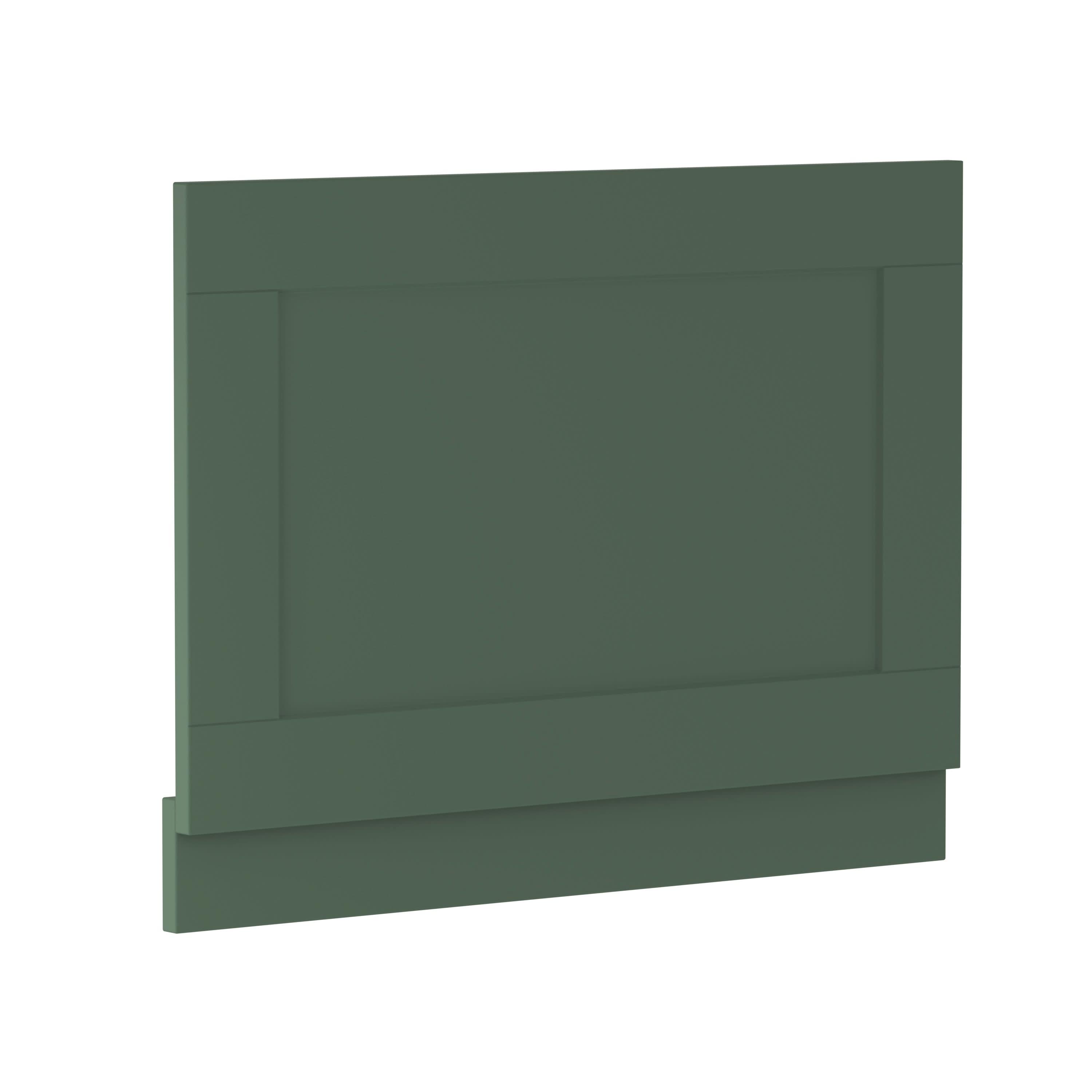 Old London Straight End Bath Panel, Modern Bath Panel for Classic Straight Baths, Durable Bathroom Furniture Accessory in Smooth Woodgrain Hunter Green Finish, 750mm