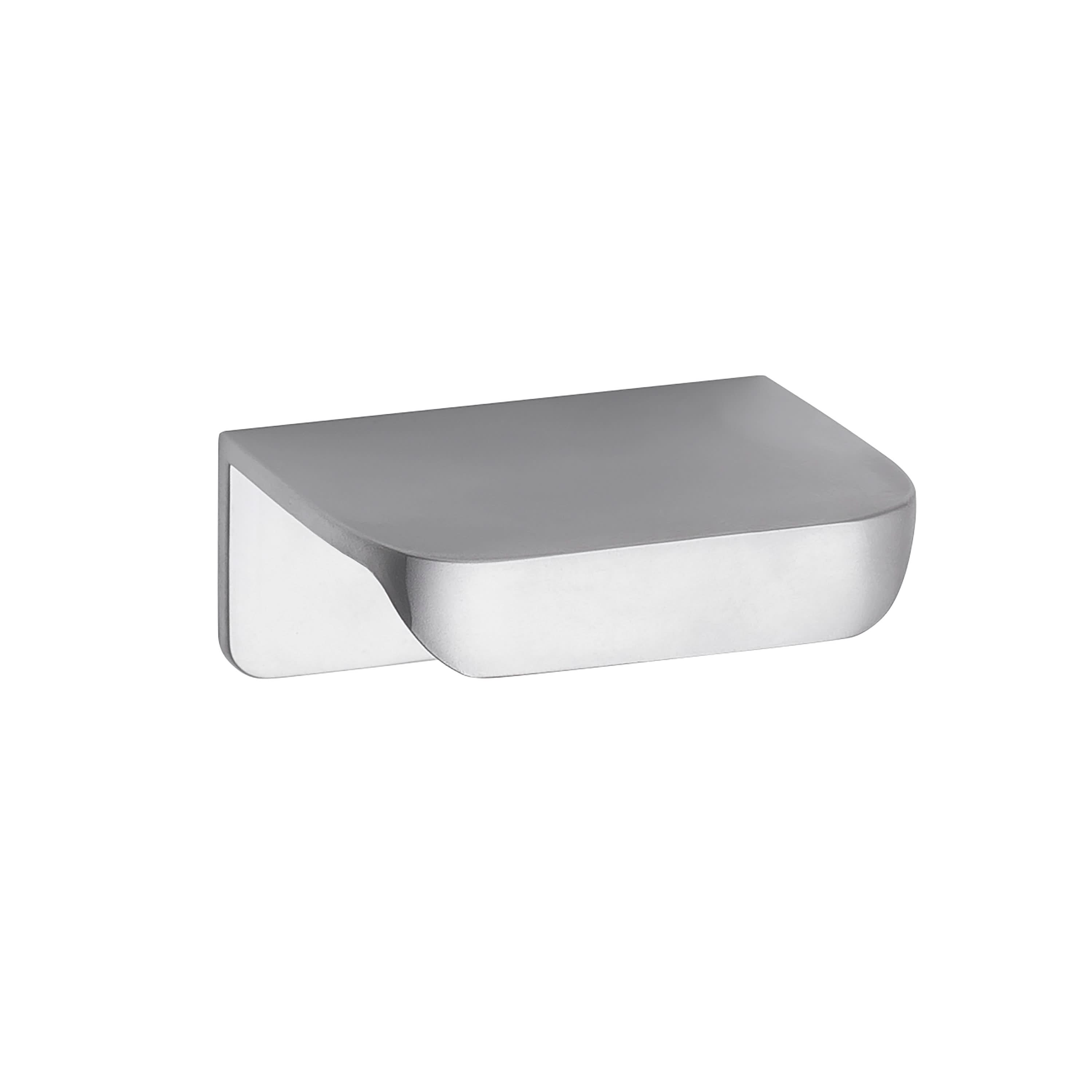 Nuie Small Rear Fixed Furniture Handle - 50mm Wide - Satin Chrome