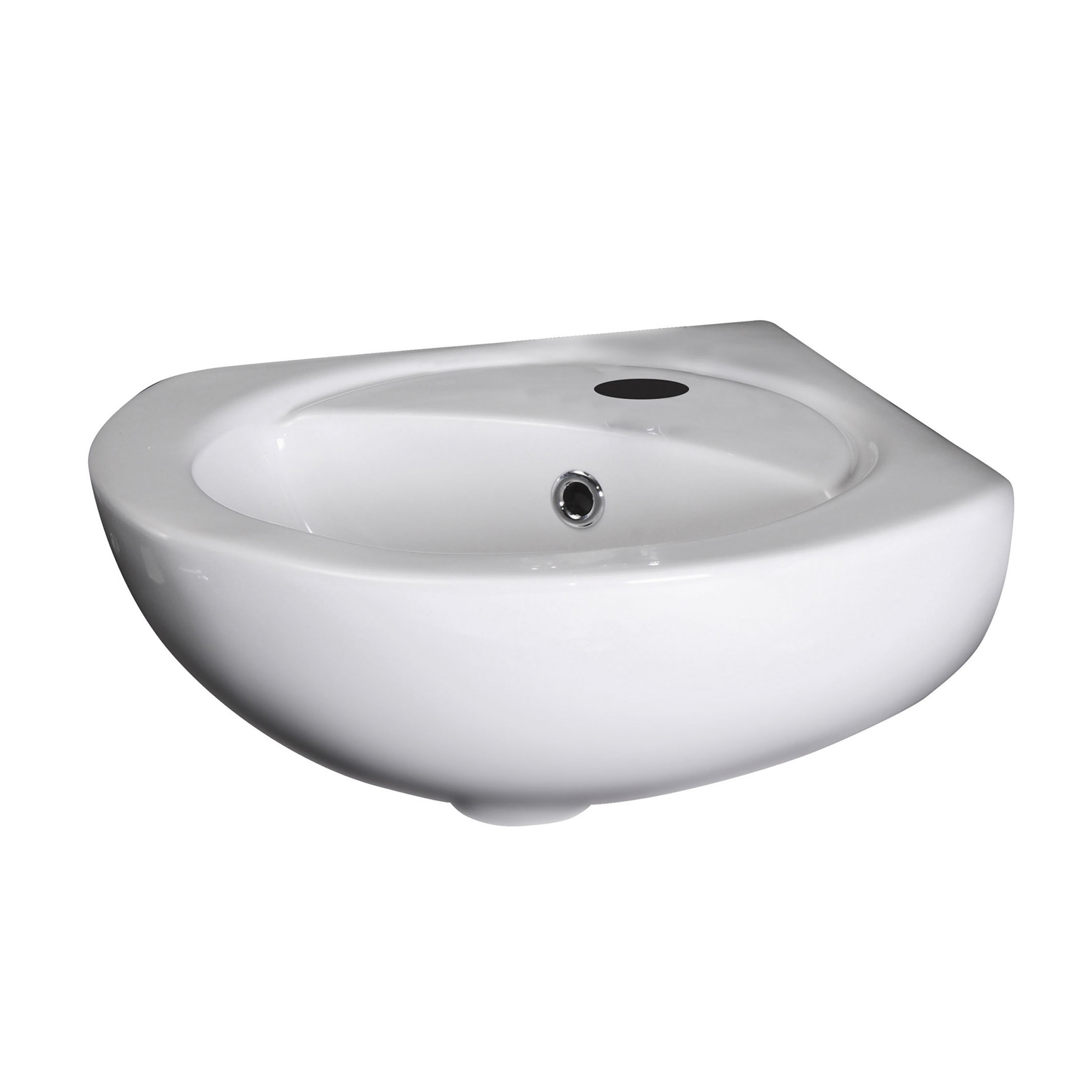 Nuie Melbourne 450mm Wall Hung Corner Basin - 1 TH - White